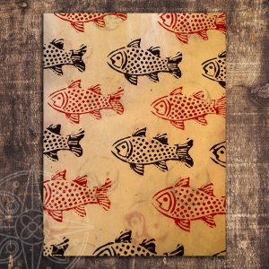 8. Peces, estampado en bloques